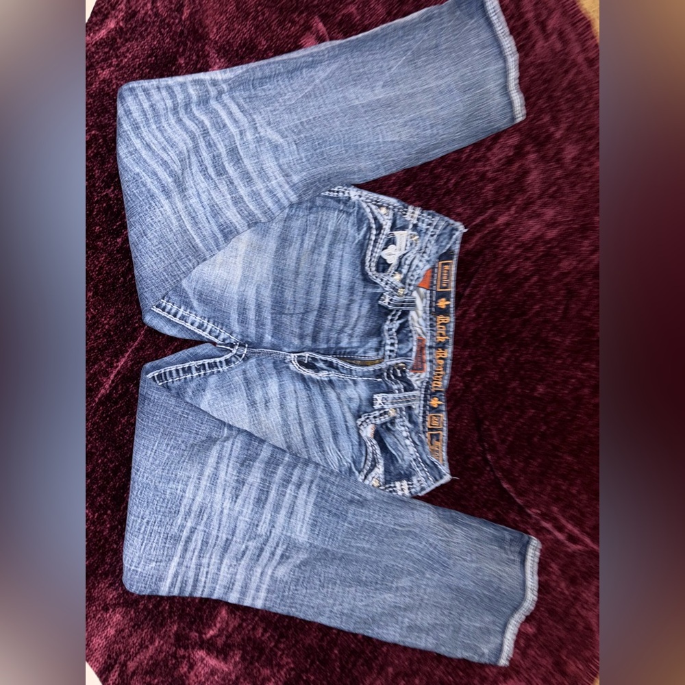 #111 True Religion Light Blue Denim Jeans - Picture 13 of 14